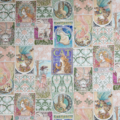 Japan | 『Hoyoka』Art Cats新藝術風格貓貓 | cotton printed sheeting 純棉