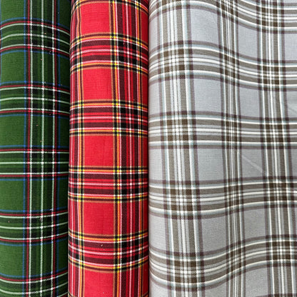 Japan | tartan 方格紋 | cotton printed corduroy 薄燈芯絨