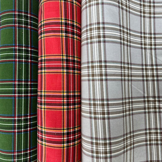Japan | tartan 方格紋 | cotton printed corduroy 薄燈芯絨