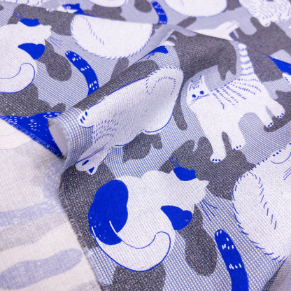 nora. | hairy cat 毛茸茸貓貓 | cotton printed sheeting 純棉