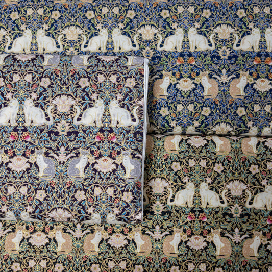 Quilt Gate | Cat relief pattern 貓貓浮雕圖案 | cotton printed sheeting 純棉