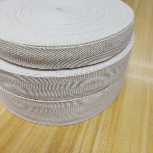 webbing 織帶 | twill tape 斜紋帶 麻色 人字織帶