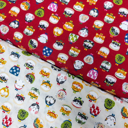 Japan | shiba gamakuji 柴犬口金包 | cotton printed sheeting