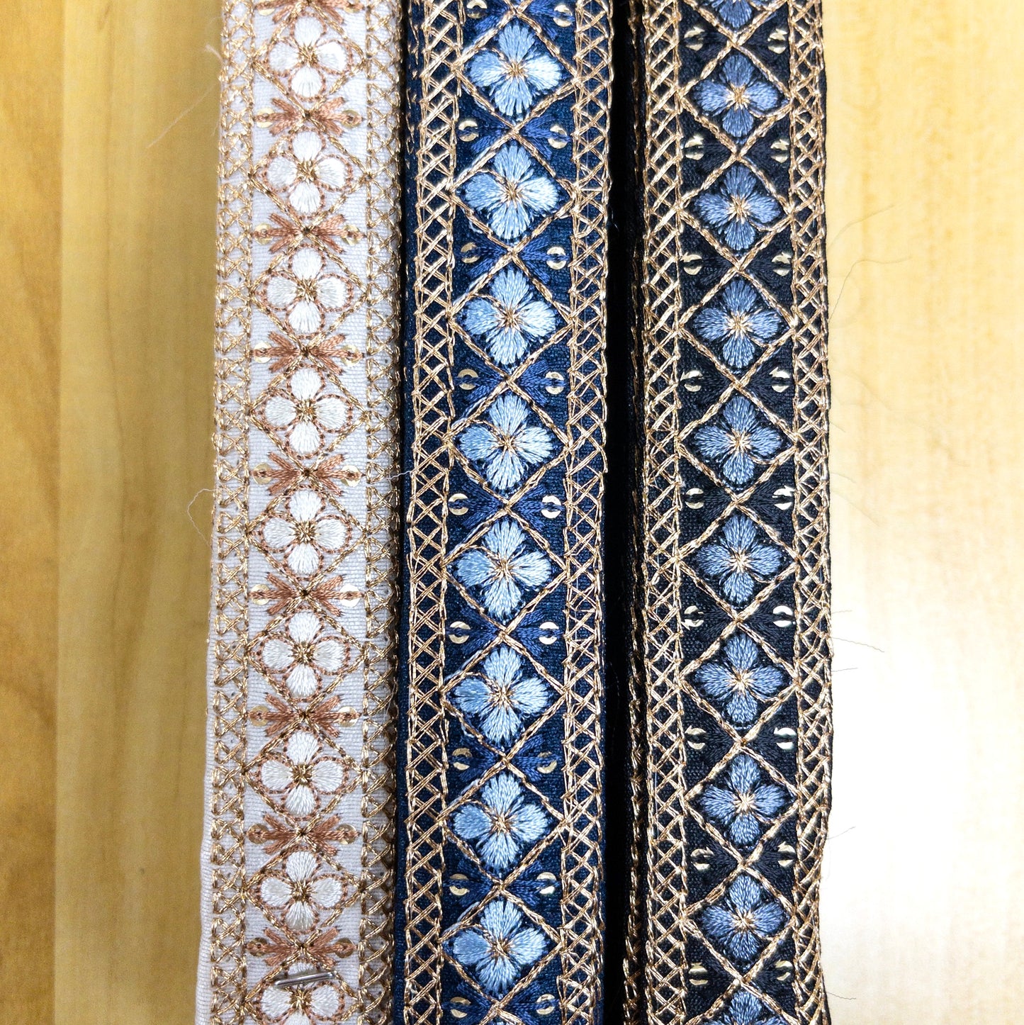 embroidery webbing 刺繡帶 | diamond flower 菱形花 2.5cm