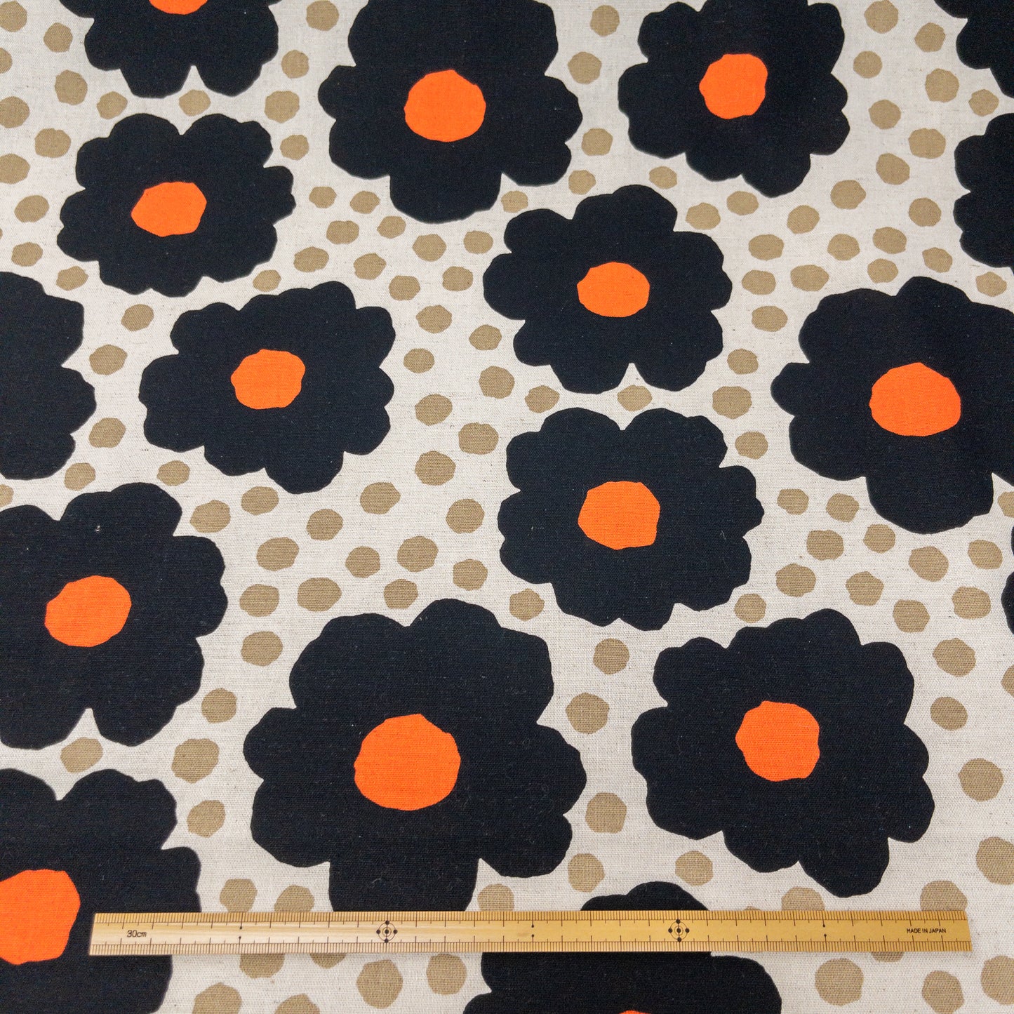 Kobayashi | Nordic Polka Dot Floral 北歐波點大花 | cotton linen 棉麻