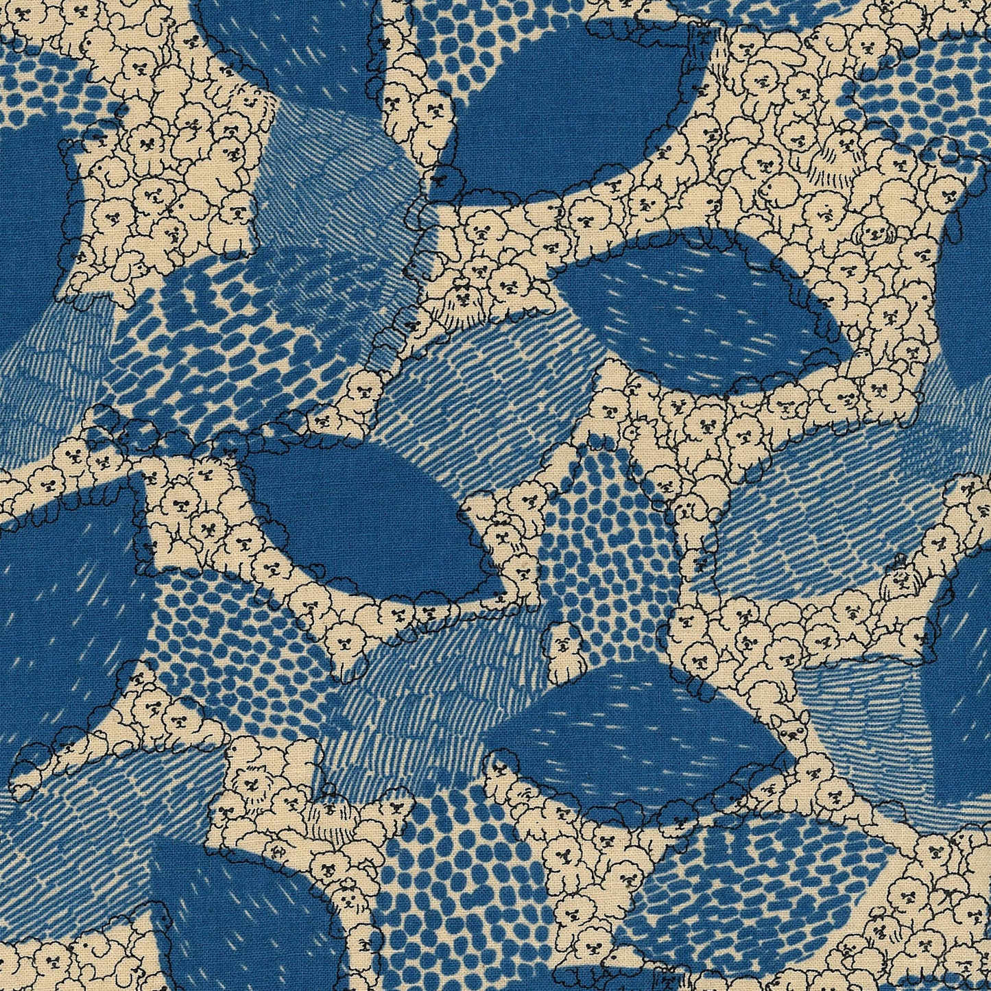 marble SUD | BichonFrise | cotton linen 棉麻