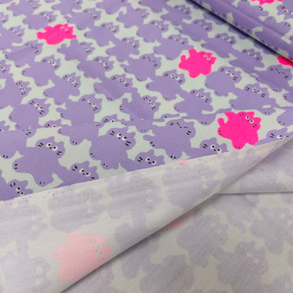 Japan | calico cat hand in hand 貓貓手拉手 | cotton printed oxford 純棉