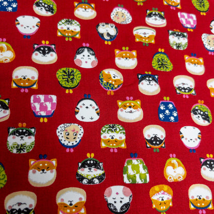 Japan | shiba gamakuji 柴犬口金包 | cotton printed sheeting