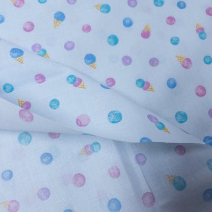 Japan | mini ice cream 迷你雪糕 | cotton printed shirting 純棉