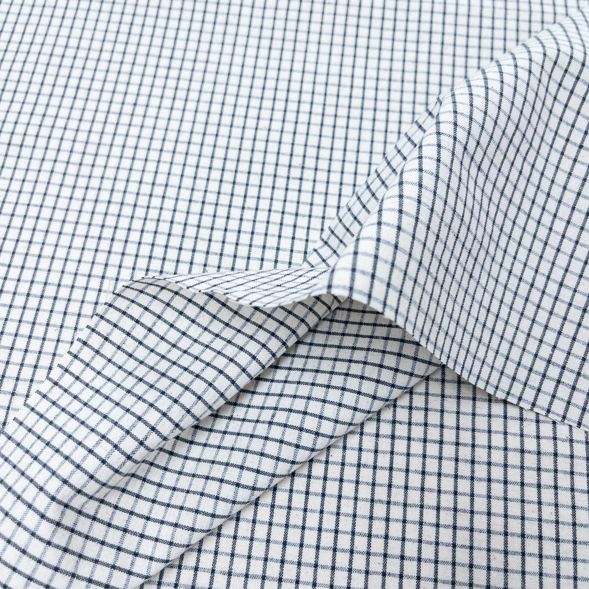 Japan | 白藍格線 blue checkered  | cotton yarn-dyed 純棉先染