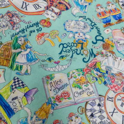 Japan | 『Hoyoka』Alice in Nyanderland Cats 愛麗絲貓貓 | cotton printed sheeting 純棉