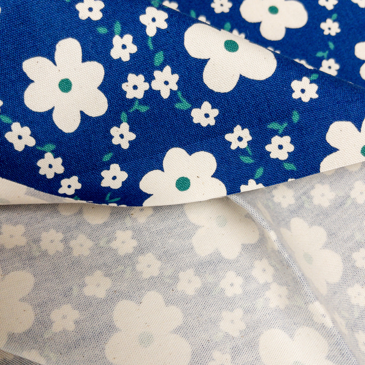 Japan | 藍底菱形白花 | cotton printed oxford 純棉