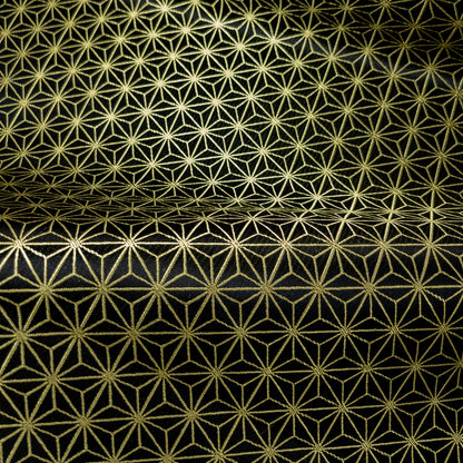 Japan | sparkling asanoha pattern 閃令令燙金線麻之葉 | brocade jacquard 錦緞