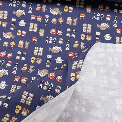 Japan | Japanese little animals 和風動物圖案| cotton printed oxford 純棉