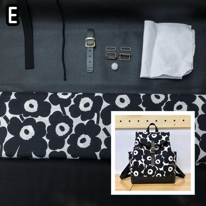 K·T SEWING｜限時推出！「束繩側袋有蓋背包」材料包 *送實體紙樣及影片教學 （10月4日截單）Drawstring Backpack with Pocket sewing kit (include paper pattern & tutorial videos)