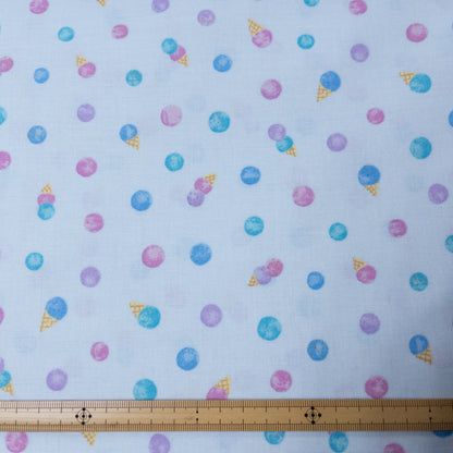 Japan | mini ice cream 迷你雪糕 | cotton printed shirting 純棉