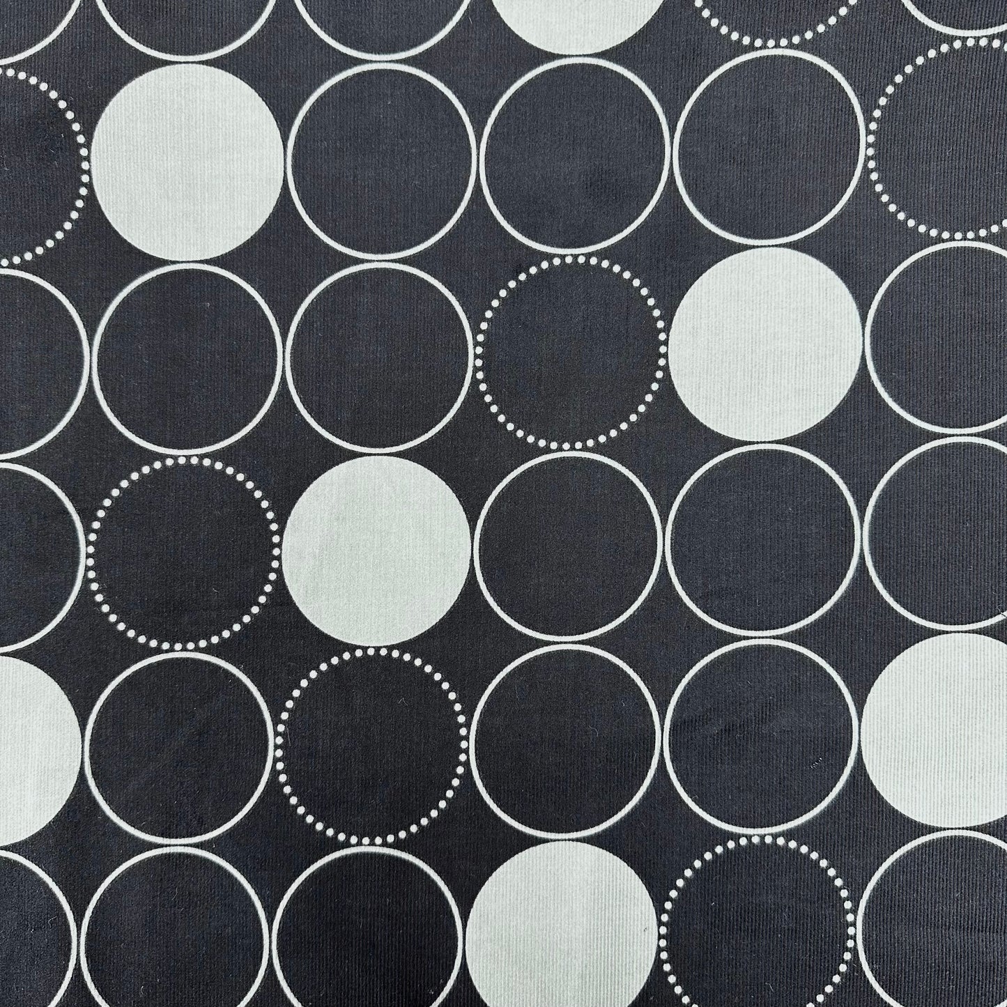 Japan | circle 圓形 圓圈 點 | cotton printed corduroy 薄燈芯絨