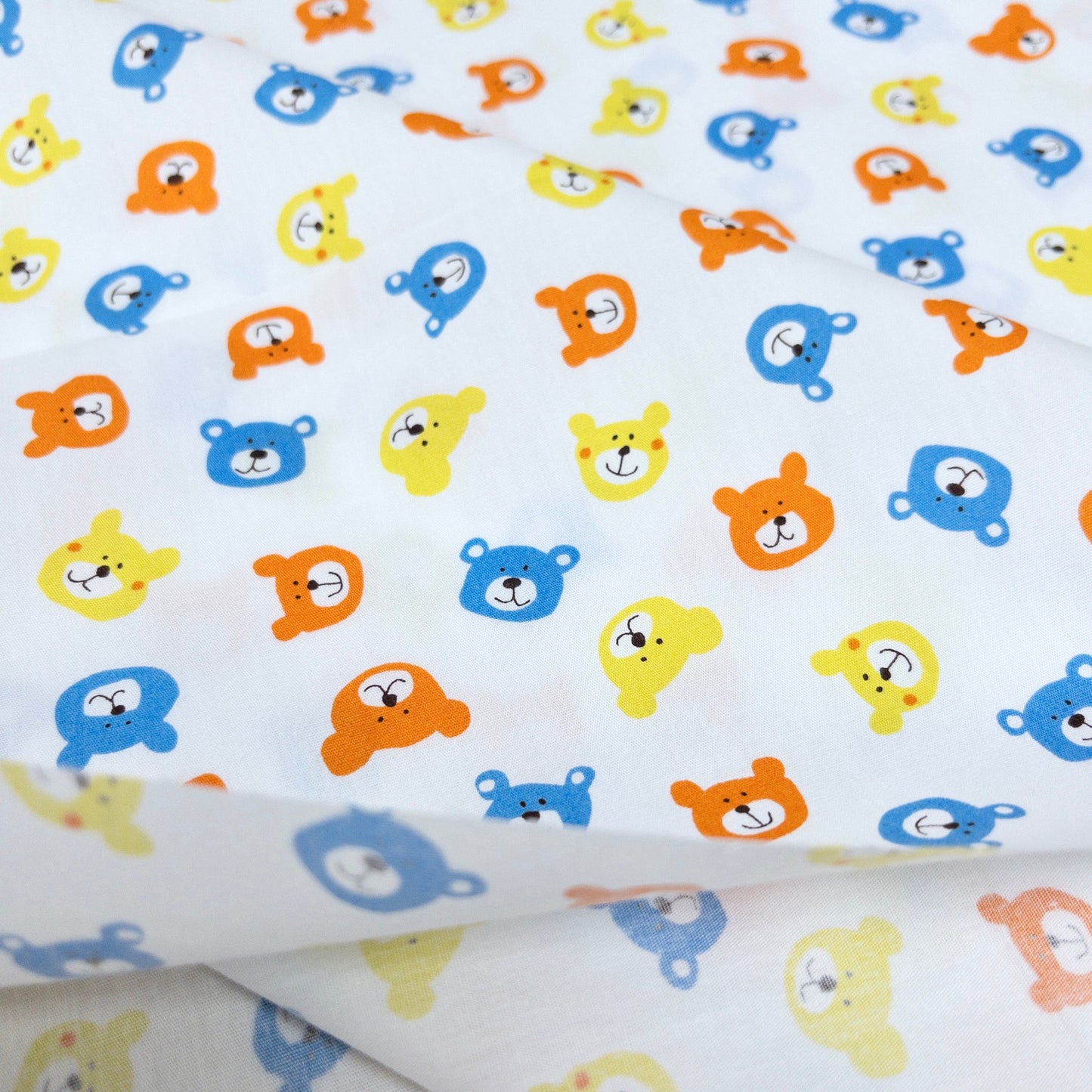 Japan | teddy bear head熊仔頭 | cotton printed board 純棉