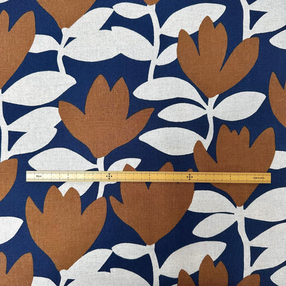 Japan | abstract flowers 北歐抽象花葉 | cotton linen 棉麻
