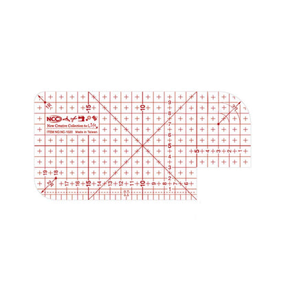 Taiwan thin hot iron ruler 熨斗用止滑定規尺 20x10cm