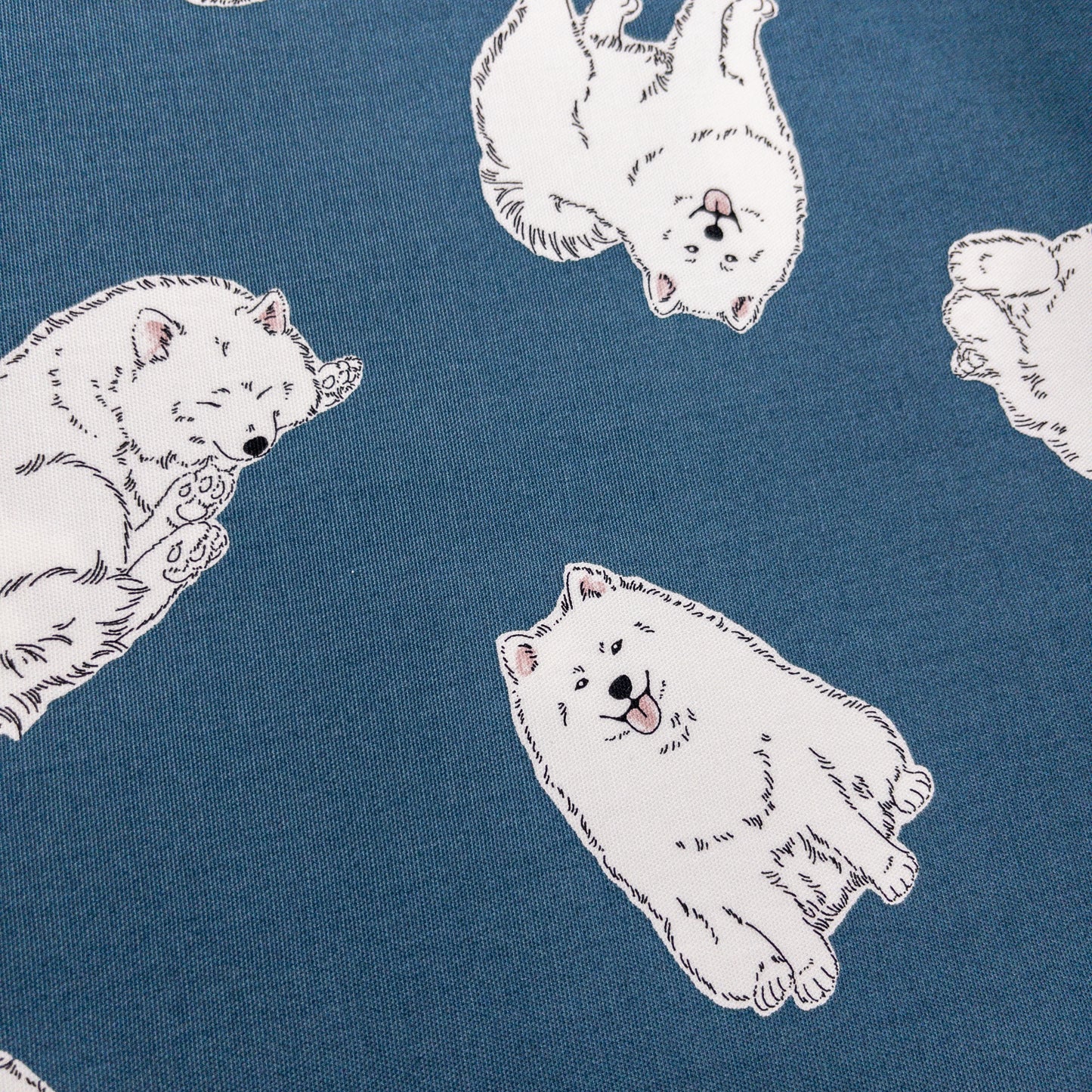 Japan | Samoyed 西摩狗狗 | cotton printed oxford 純棉