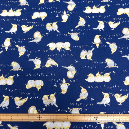 Japan | cockatiel 玄鳯鸚鵡 | cotton printed sheeting 純棉