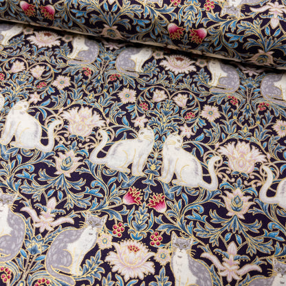 Quilt Gate | Cat relief pattern 貓貓浮雕圖案 | cotton printed sheeting 純棉