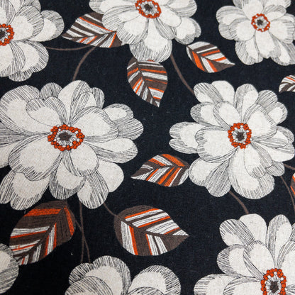 Japan | flowers 鋼筆線條大花 | cotton linen 棉麻