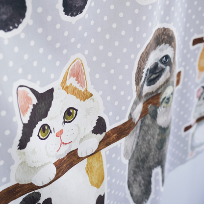 kokka home deco 掛掛動物 | cotton printed sheeting panel 純棉