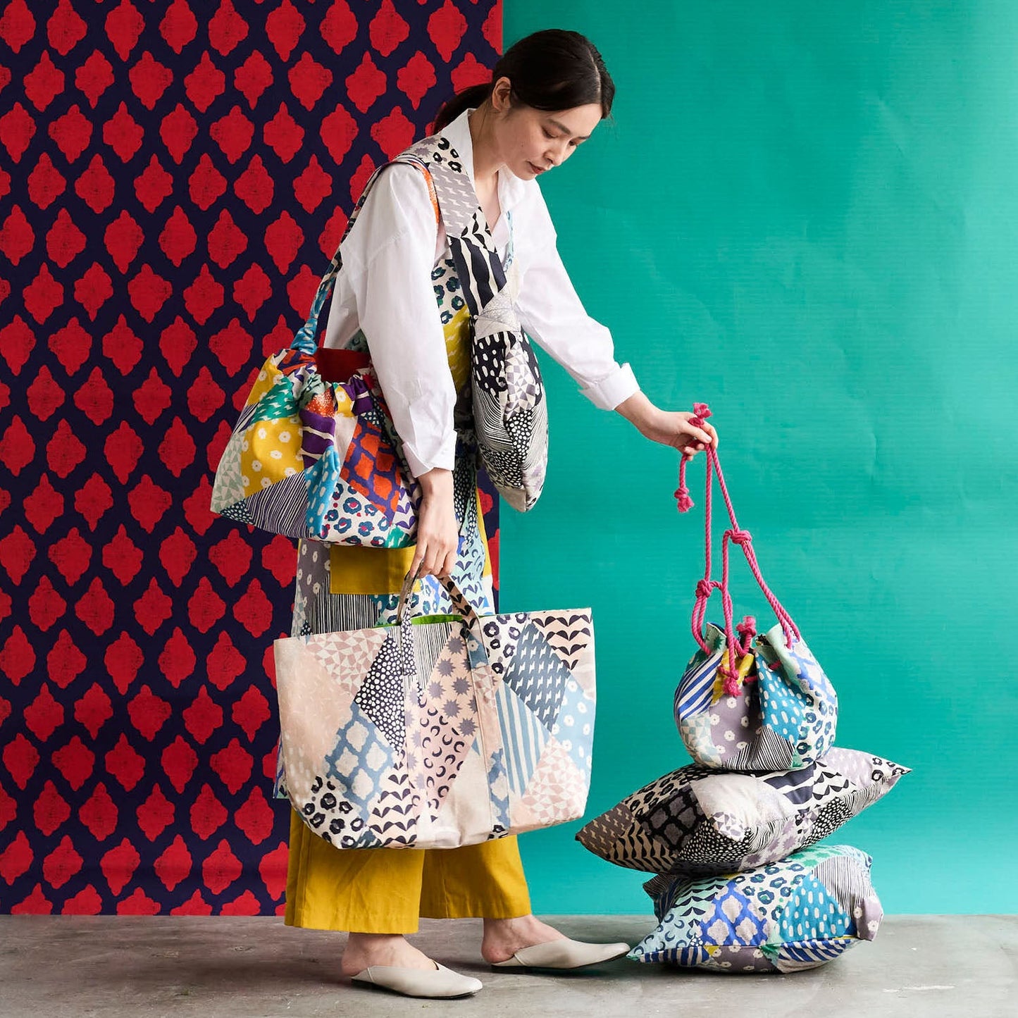 echino | Rhombus | cotton linen 棉麻