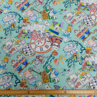 Japan | 『Hoyoka』Alice in Nyanderland Cats 愛麗絲貓貓 | cotton printed sheeting 純棉