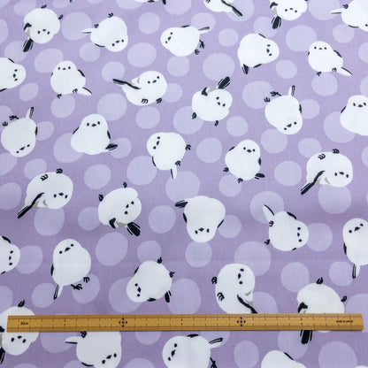 Japan | long-tailed tit dots 北海道小鳥「雪之妖精」波點 | cotton printed oxford 純棉