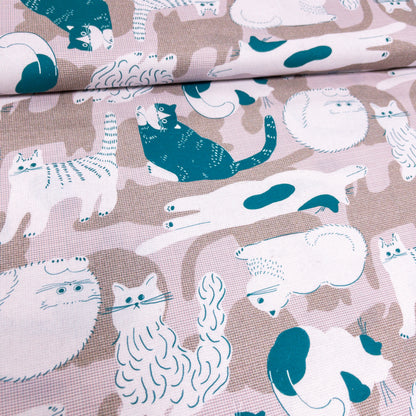 nora. | hairy cat 毛茸茸貓貓 | cotton printed sheeting 純棉