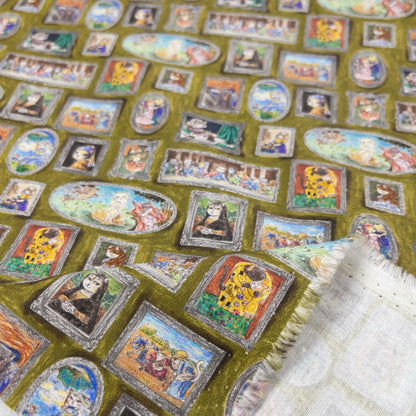 Japan | Mini! 『Hoyoka』Cats Art Museum 迷你版貓貓名畫 | cotton printed sheeting 純棉
