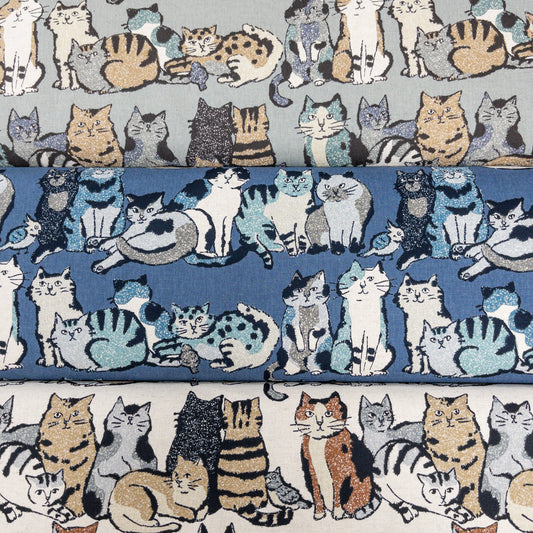 Japan | art cat 藝術貓貓 | cotton linen blend canvas 棉麻