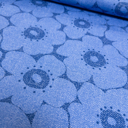 Japan | Crayon-style flowers 蠟筆風格北歐花 | cotton printed oxford 純棉