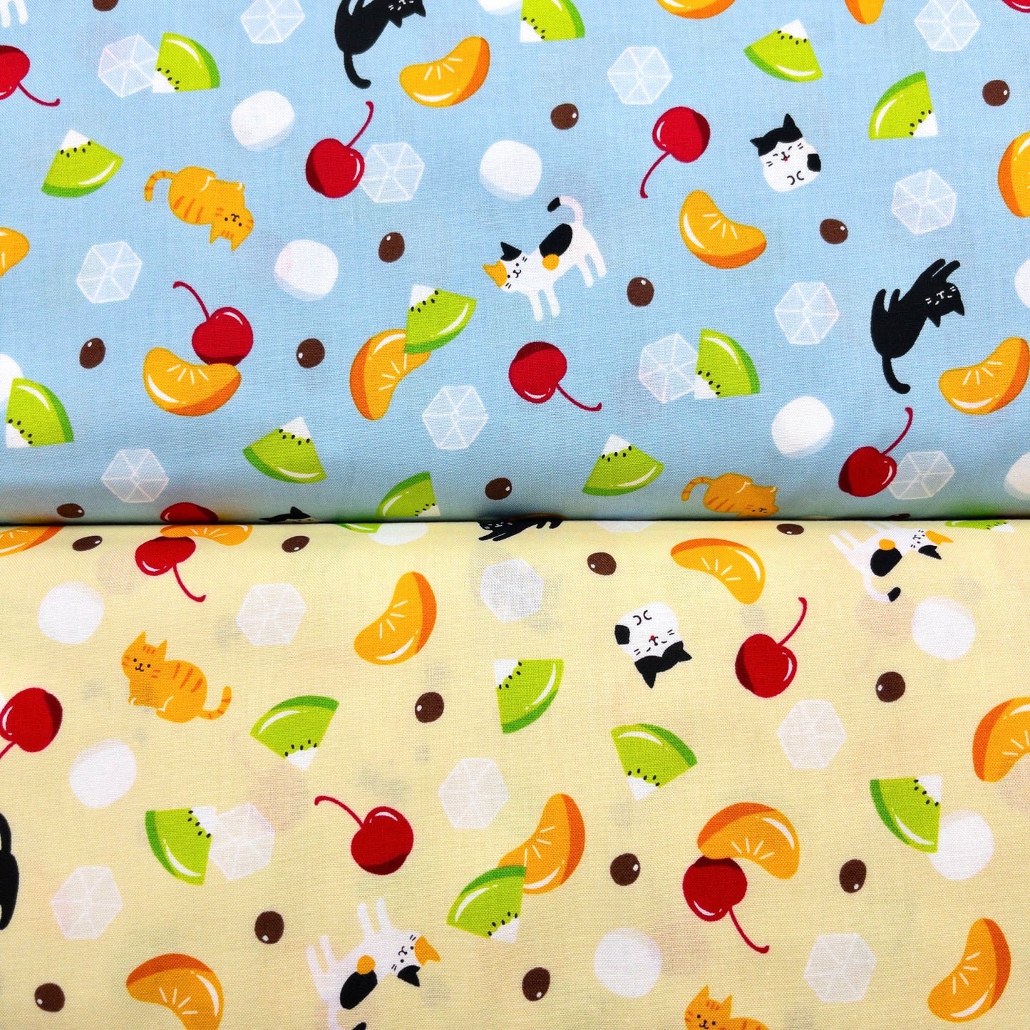 Japan | fruit cat 水果貓貓 | cotton printed sheeting 純棉