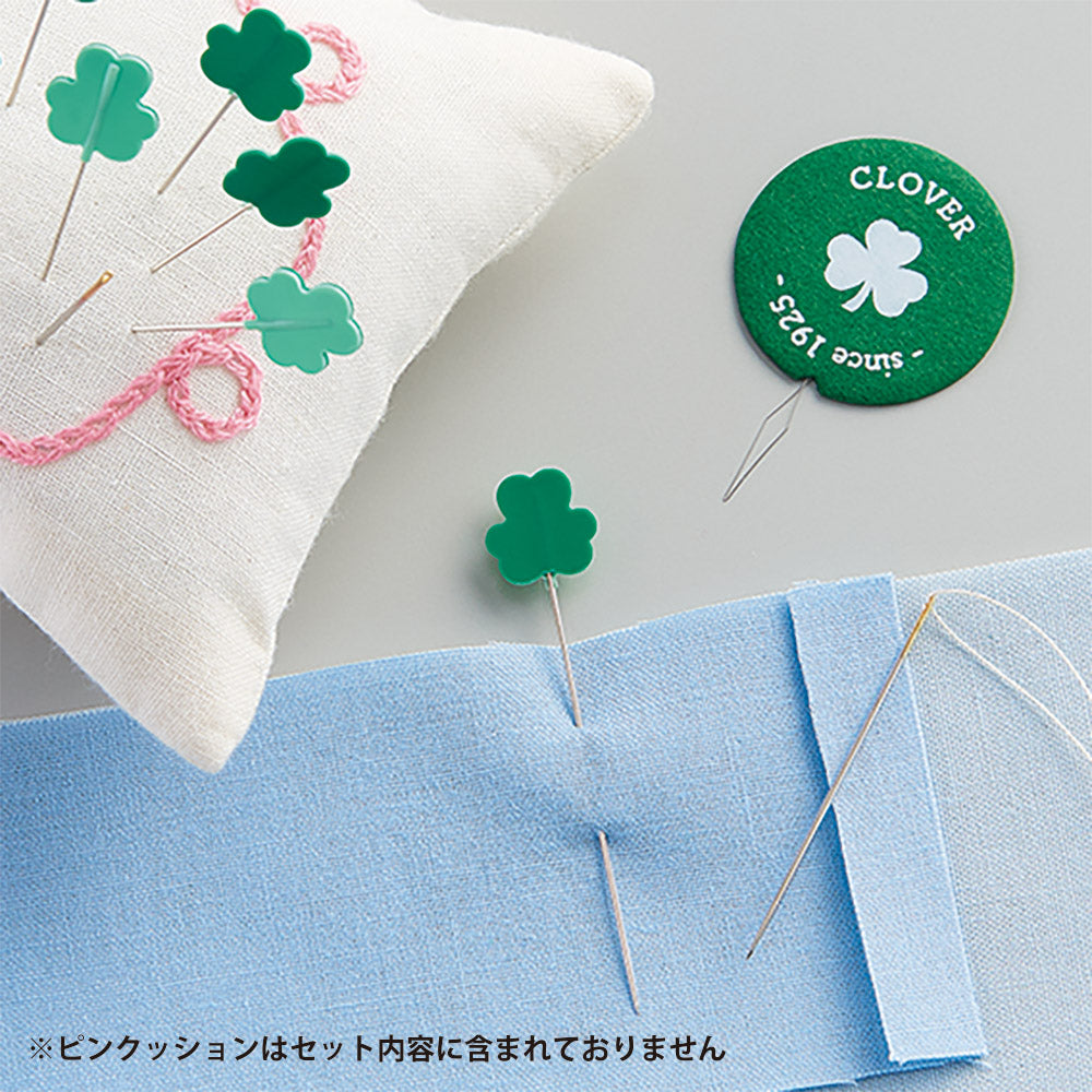 Clover Motif needle set 三葉草圖案縫紉針套裝 (附送貼紙)