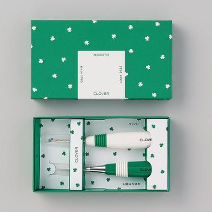 Clover Motif sewing tools ''awl & ripper'' Notion set 三葉草圖案縫紉工具套裝 - 錐子和拆線器 (附送貼紙)