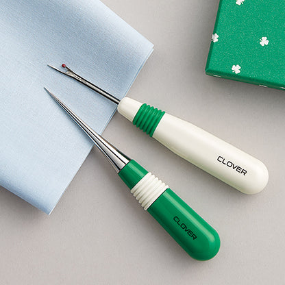 Clover Motif sewing tools ''awl & ripper'' Notion set 三葉草圖案縫紉工具套裝 - 錐子和拆線器 (附送貼紙)