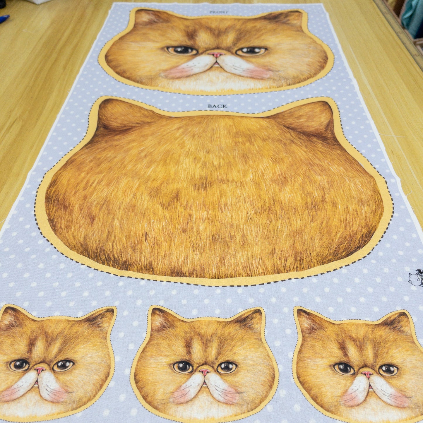 Unclecat 貓叔叔 | Geum cushion 大頭枕定位布 | cotton linen 棉麻