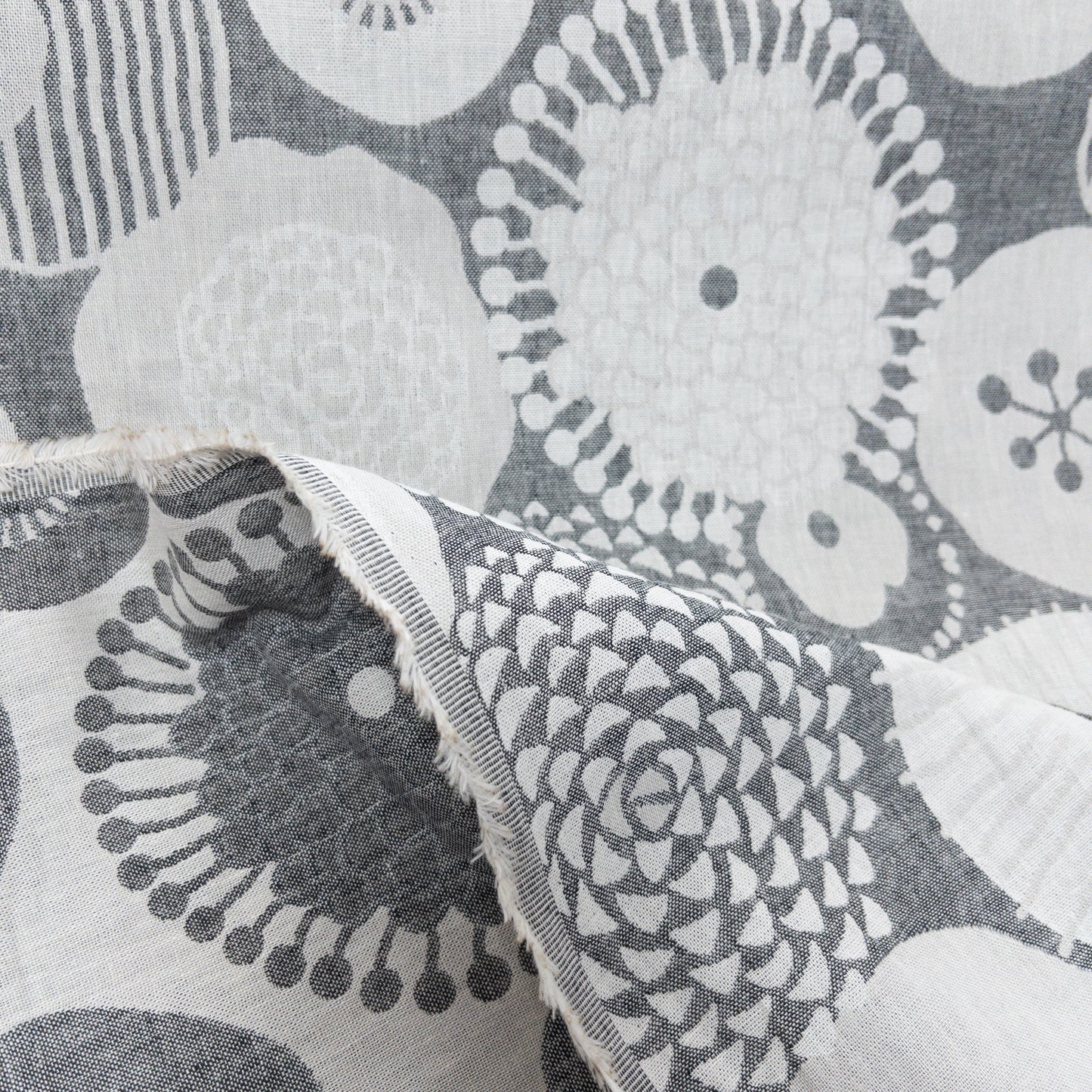 Kobayashi | インクブルーの花 | cotton double weave jacquard 純棉雙面提花