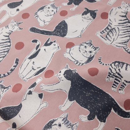 Kobayashi | Nordic Polka Dot Cat 波點大貓 | cotton linen 棉麻