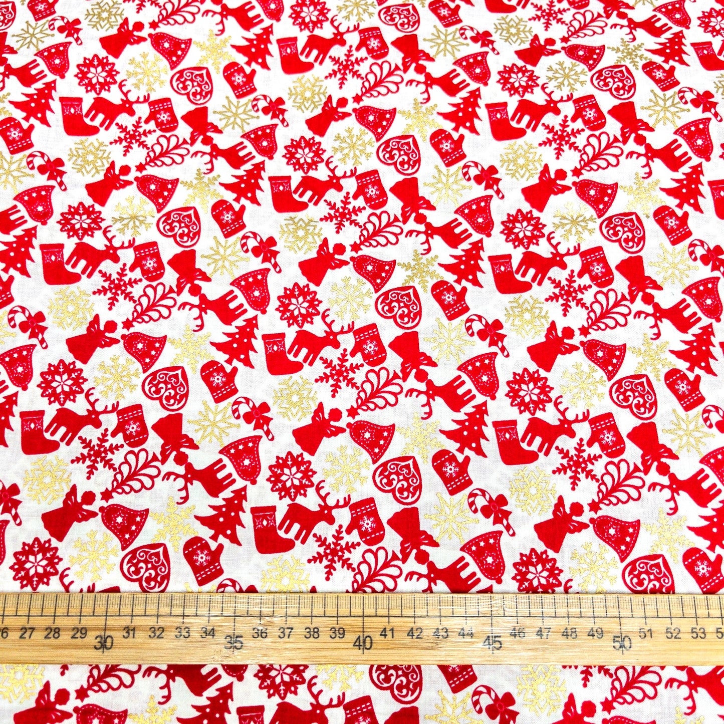 Japan | gilded christmas decoration 燙金聖誕裝飾 | cotton printed sheeting 純棉