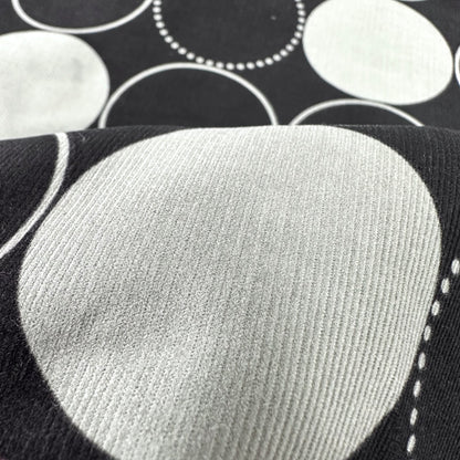 Japan | circle 圓形 圓圈 點 | cotton printed corduroy 薄燈芯絨