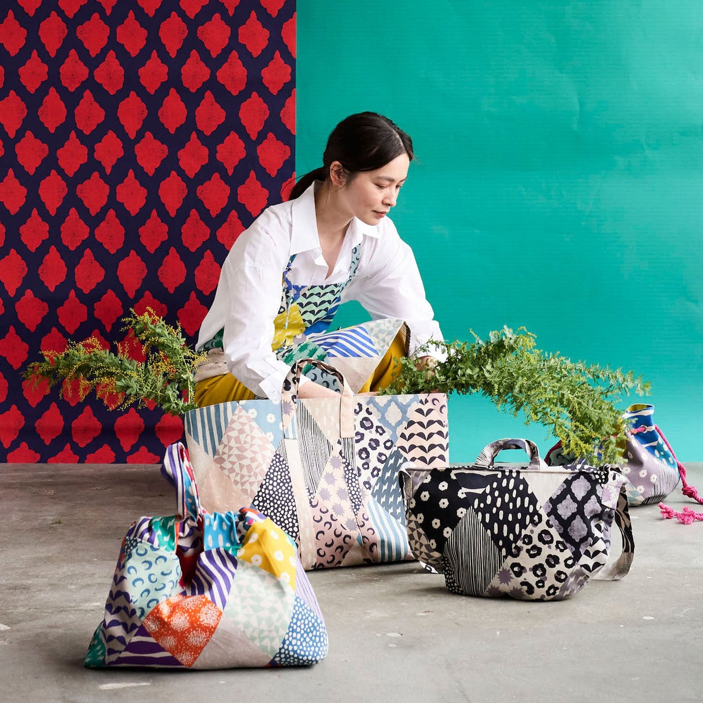 echino | Rhombus | cotton linen 棉麻