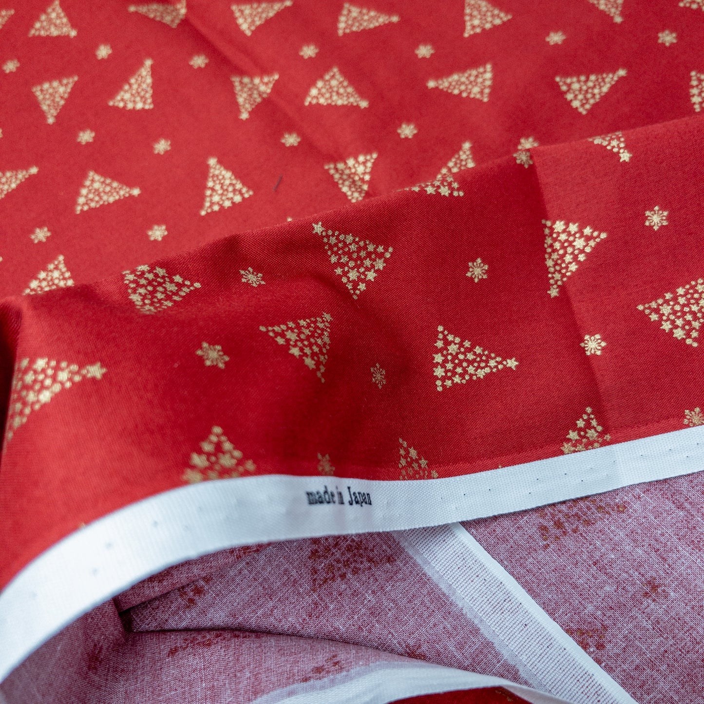Japan | gilded christmas tree 燙金聖誕樹 | cotton printed sheeting 純棉