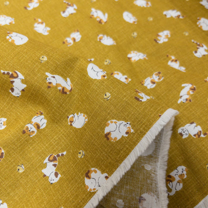 Japan | little cat 小小三色貓 | cotton printed sheeting
