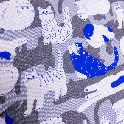 nora. | hairy cat 毛茸茸貓貓 | cotton printed sheeting 純棉