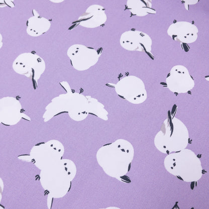Japan | long-tailed tit dots 北海道小鳥「雪之妖精」| cotton printed oxford 純棉